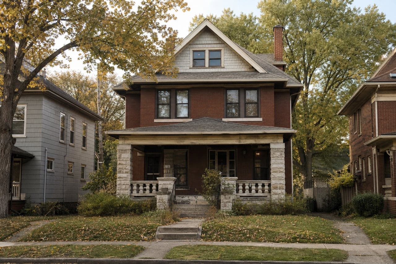 Illustrative single-family property used in a LotLine workspace example